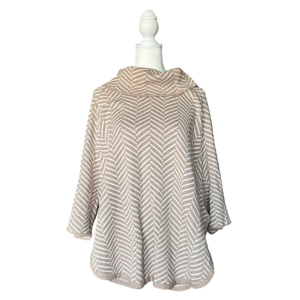 Loft Outlet Women's Beige Cream Sweater Cowl Neck Size XS/S/M